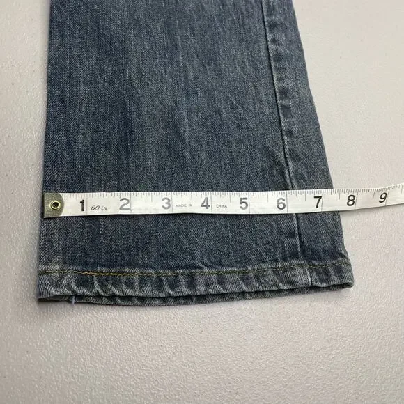 Boys Lee Premium Regular‎ Fit Jeans Mid Rise Straight Leg Denim Dark Blue 12 S - Picture 8 of 10